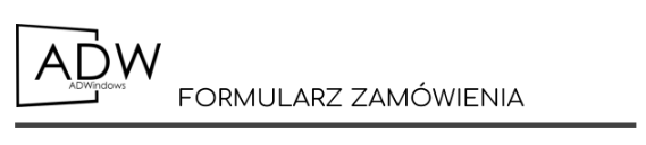 FORMULARZ ZAMÓWIENIA